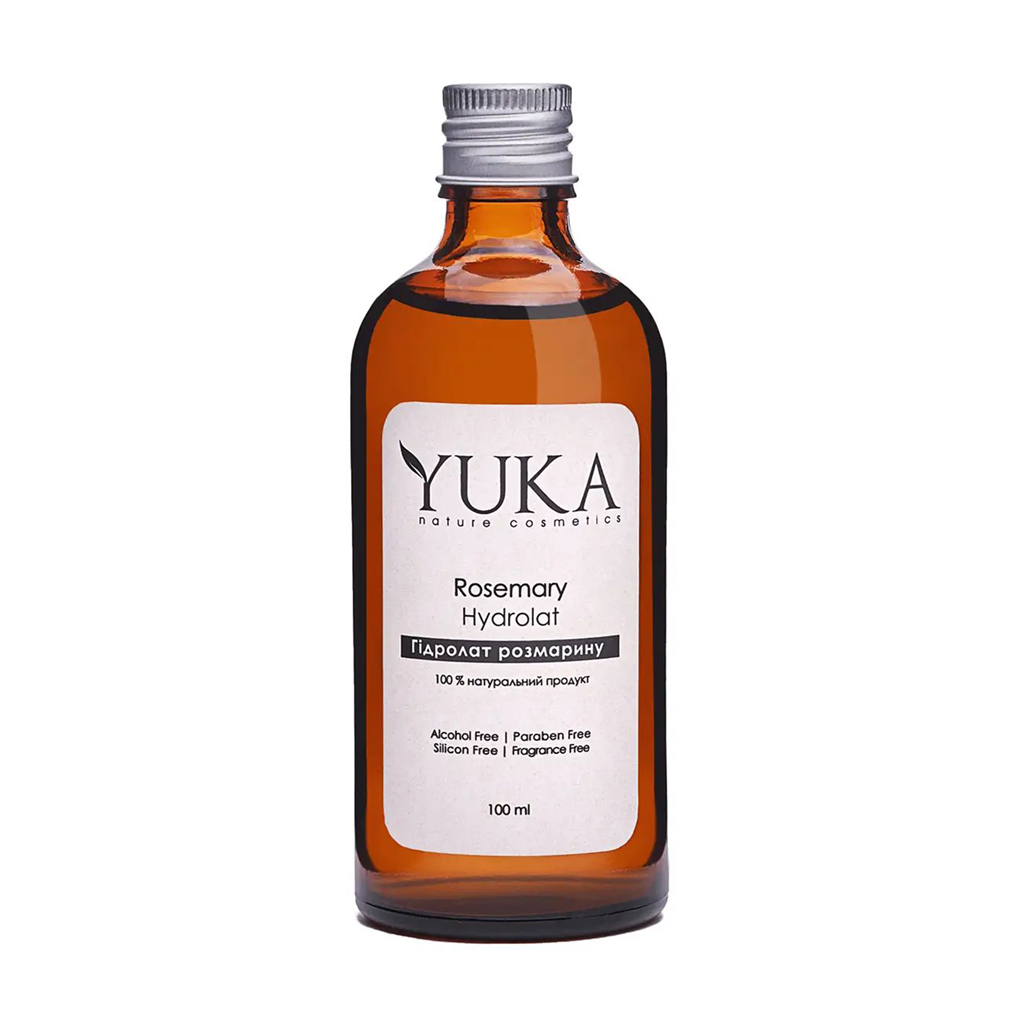Гідролат для обличчя, тіла та волосся Yuka Rosemary Hydrolat, 100 мл