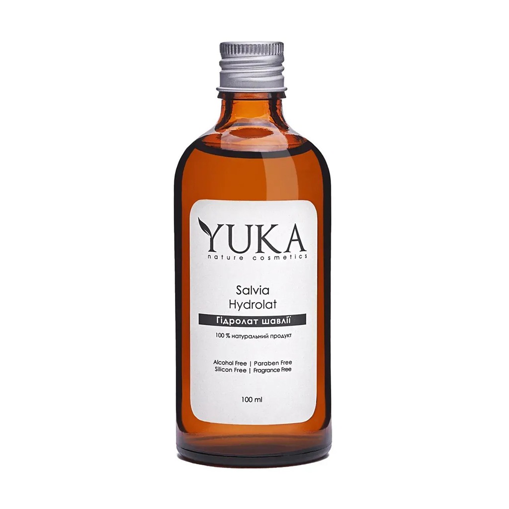 Гідролат для обличчя, тіла та волосся Yuka Salvia Hydrolat, 100 мл